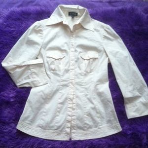 Bebe button up A soft peach Medium Top